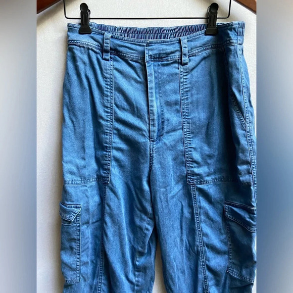 Blue Sky cargo pants Sz S 100% Tencell Fair Trade - Picture 3 of 9